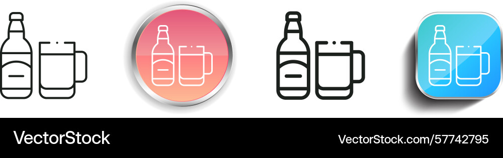 Refajo icon thin linear regular and button style Refajo icon thin linear regular and button style vector image