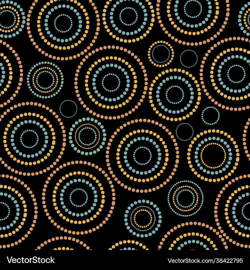 Seamless pattern with circles vector image