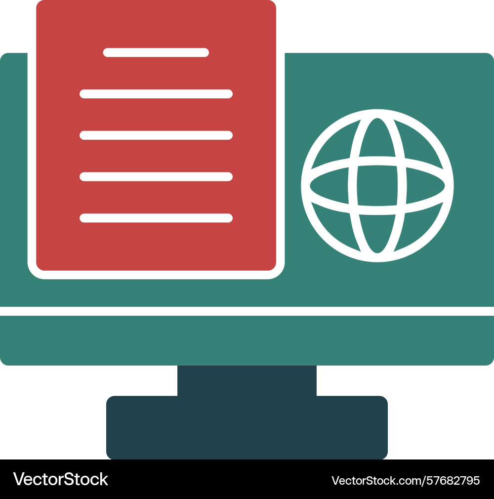 Study swift glyph multi color icon Vector Image