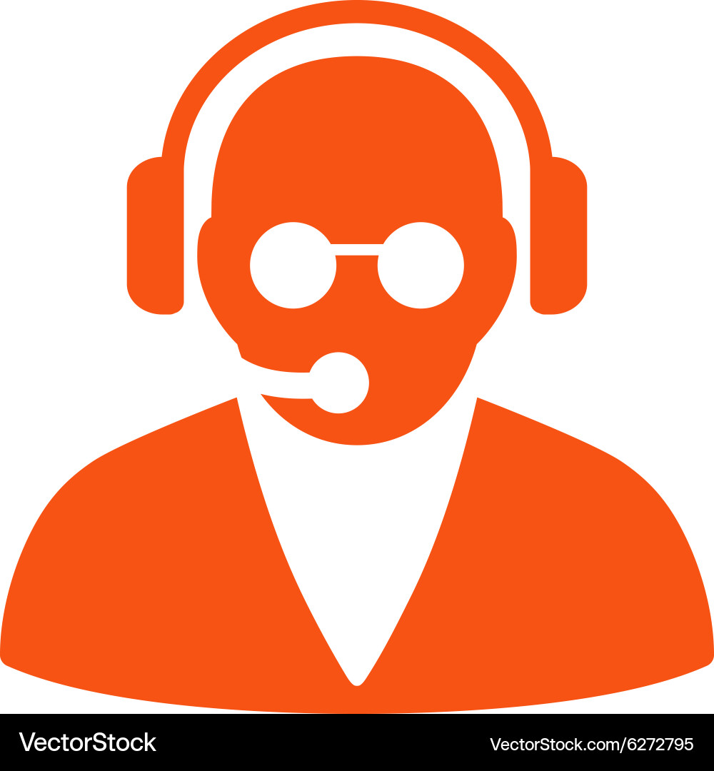 Support operator icon Vector Image