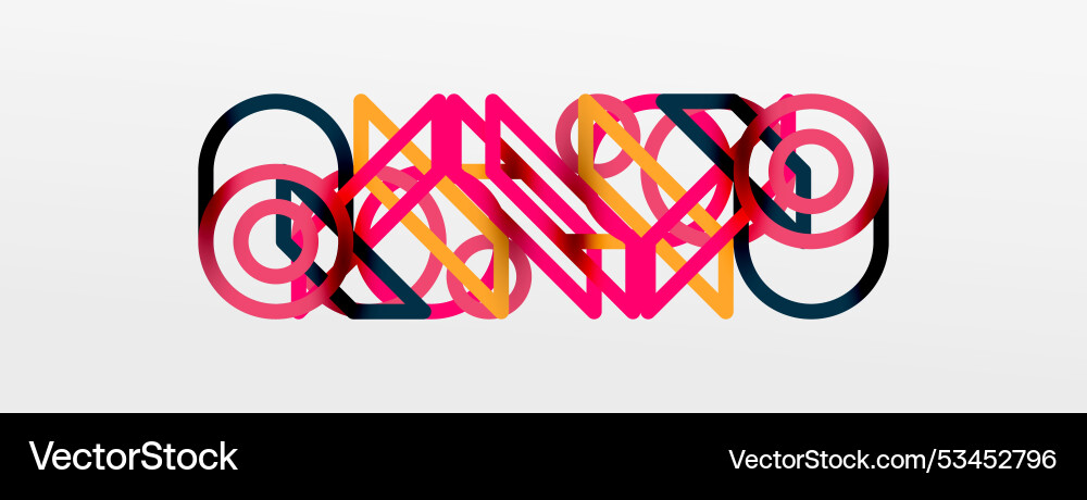 Abstract background - colorful circle lines Abstract background - colorful circle lines vector image