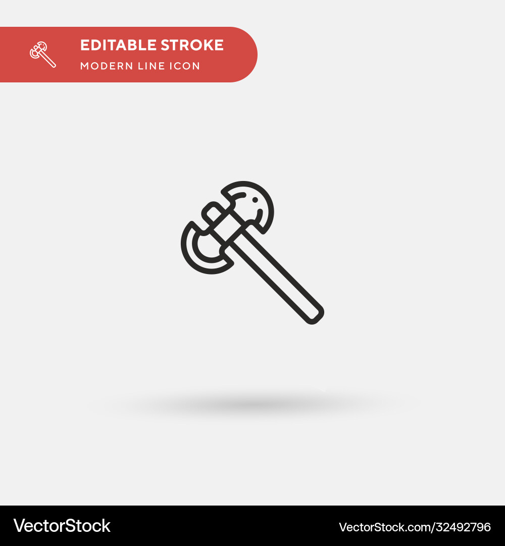 Axe simple icon symbol design Vector Image