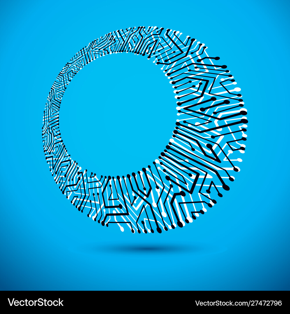 Circuit board digital technologies abstraction Circuit board digital technologies abstraction Vector Image