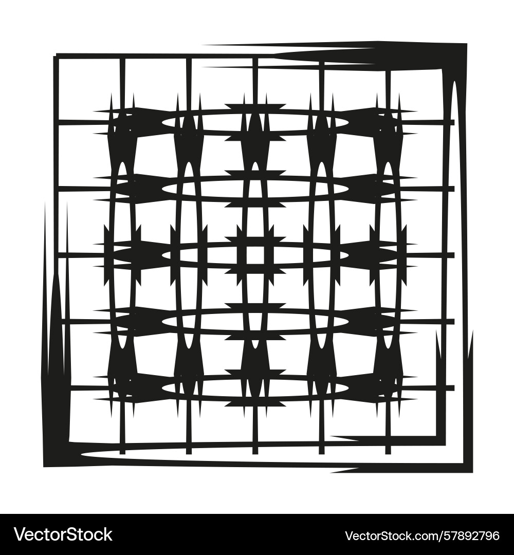Grid pattern abstract black line structure Grid pattern abstract black line structure Vector Image