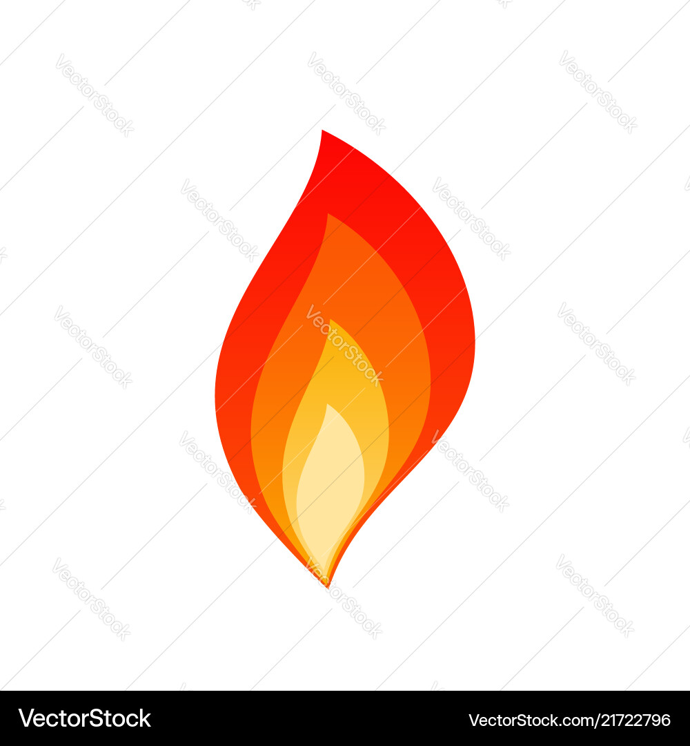 Hot blaze bonfire with fire flame layers emblem Hot blaze bonfire with fire flame layers emblem Vector Image