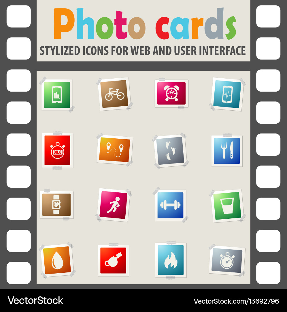 Monitoring apps icon set Monitoring apps icon set Vector Image
