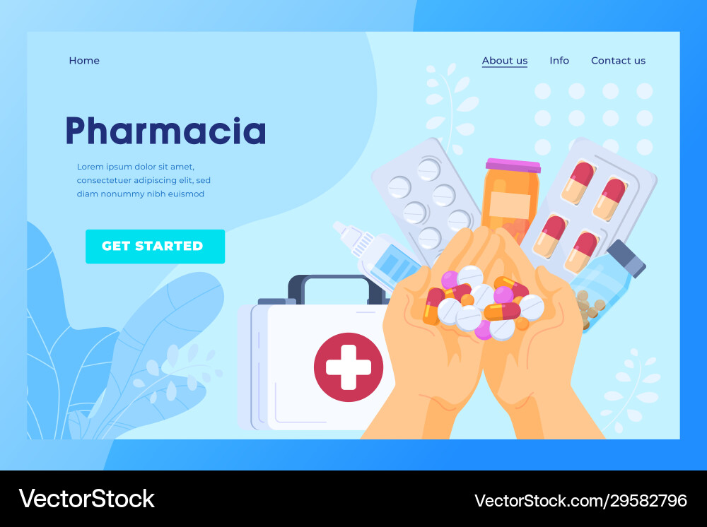 Pharmacy Website Design online Drogerien Landung Pharmacy Website Design online Drogerien Landung vektorbild