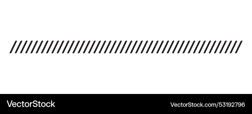 Repeating slash lines pattern border with slanted Repeating slash lines pattern border with slanted vector image