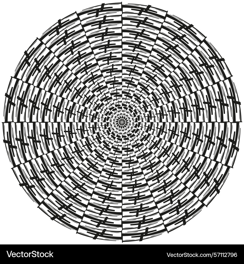 Spiral grid pattern concentric mesh texture Spiral grid pattern concentric mesh texture vector image