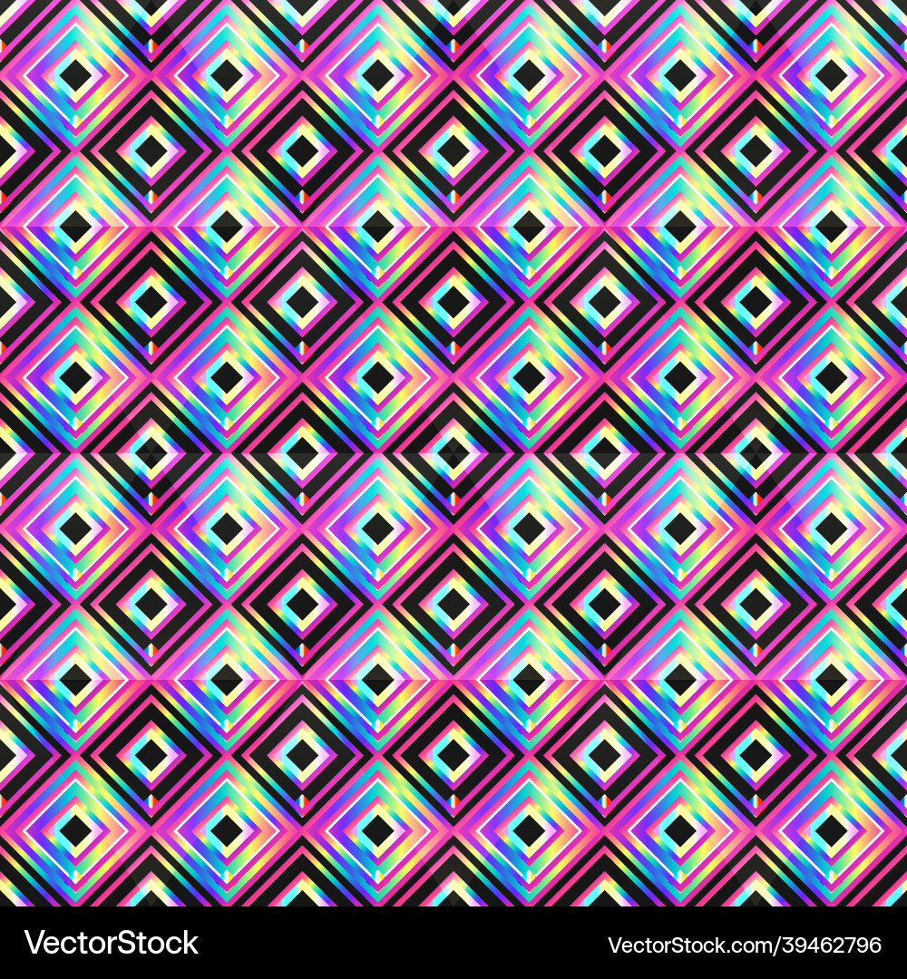Vibrant mosaic seamless pattern Royalty Free Vector Image