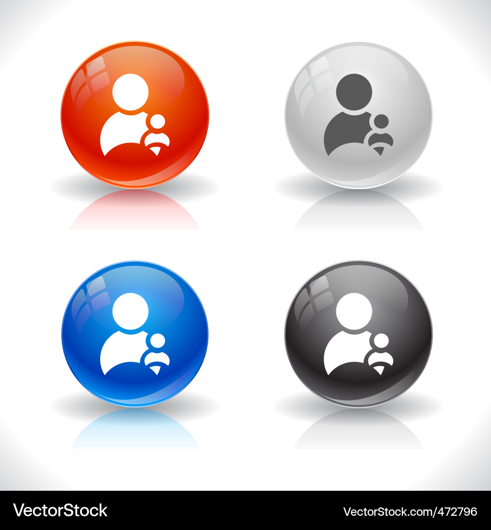 Website buttons vector image