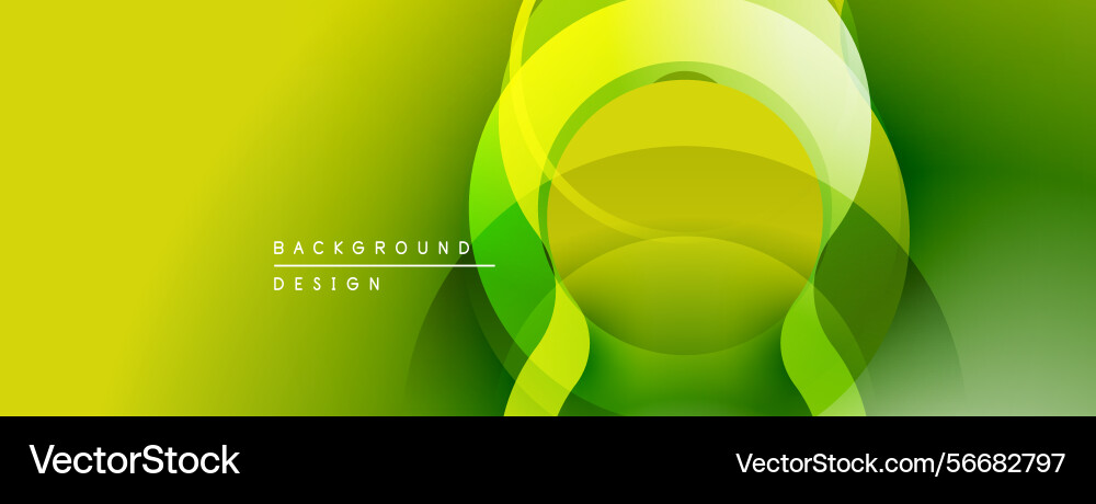 Abstract vibrant background overlapping circles Vector Image