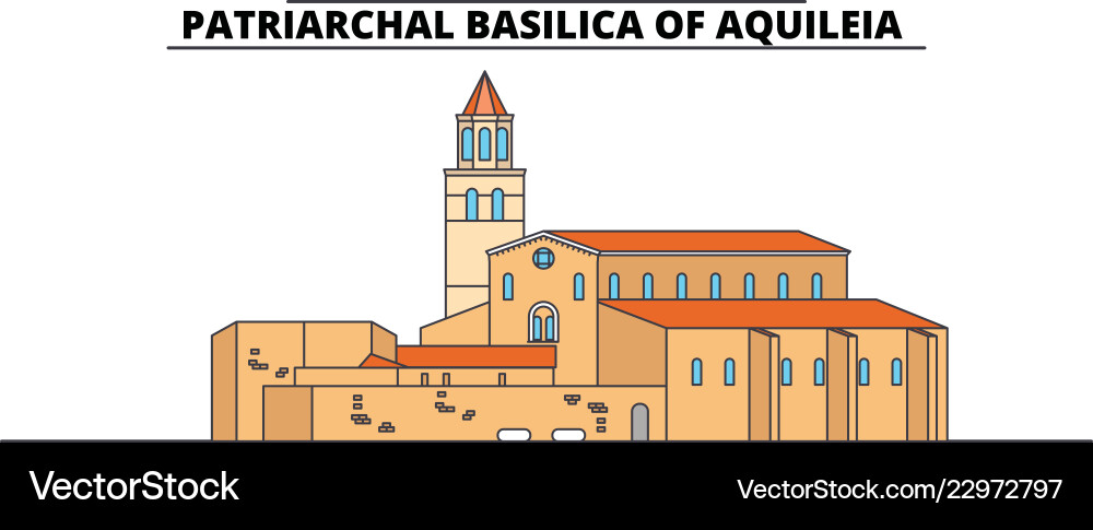 Archäologisches Gebiet -patriarchale Basilika Archäologisches Gebiet -patriarchale Basilika vektorbild