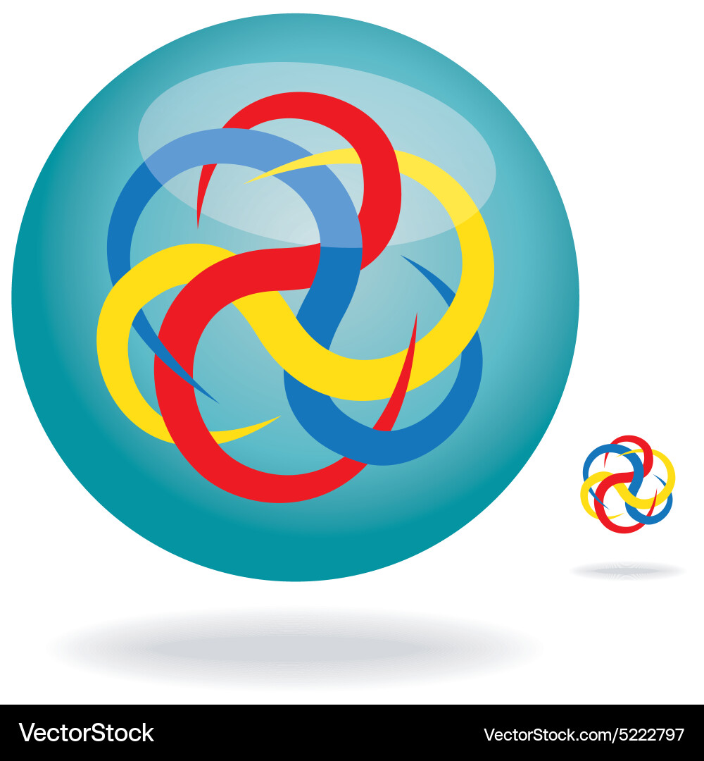 Circular line design Vector Image