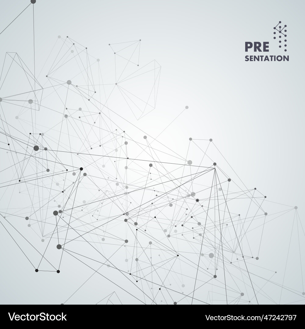 Network Abstract Structure vector image