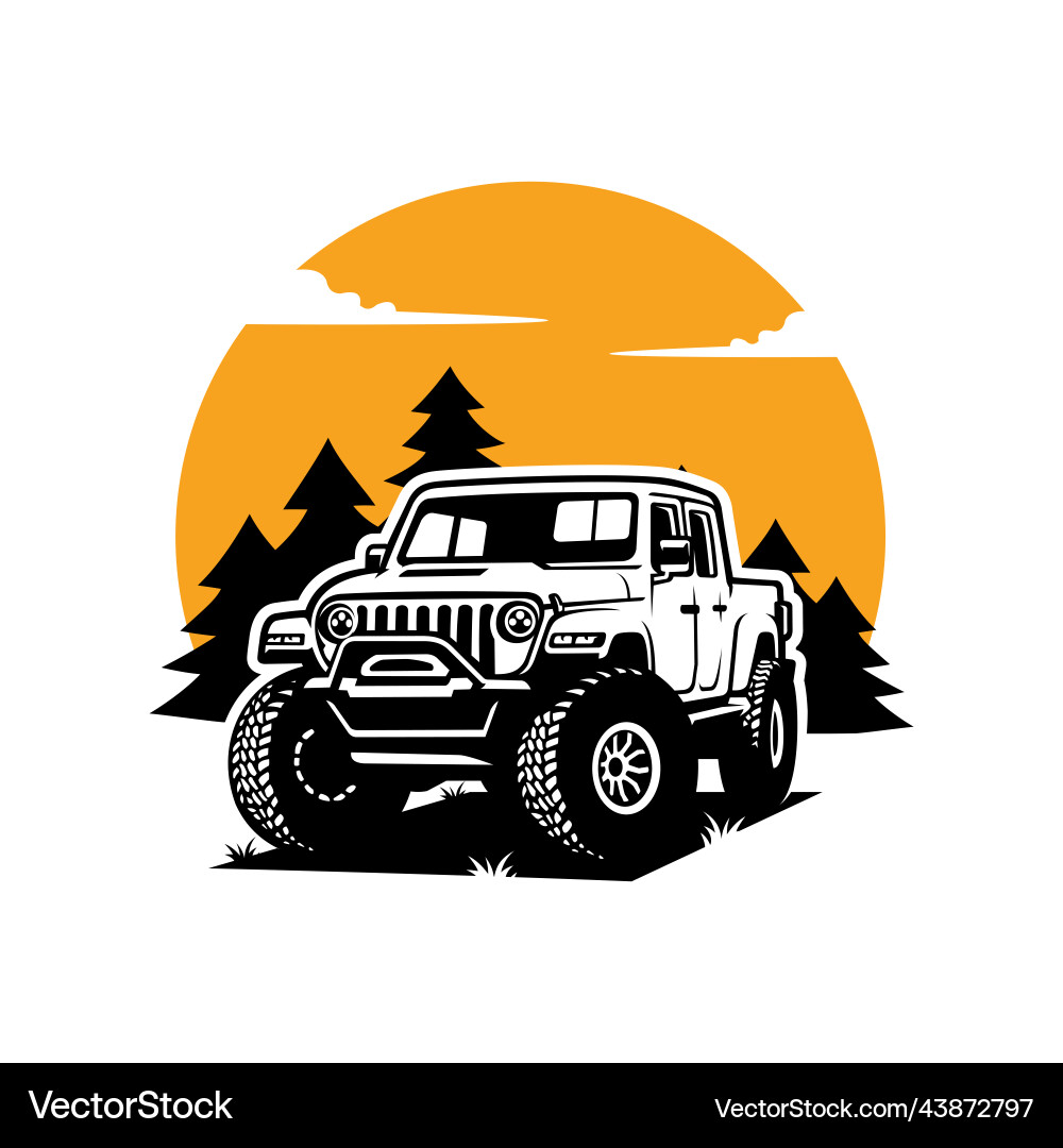 Off Road Adventure Logo Vector Image