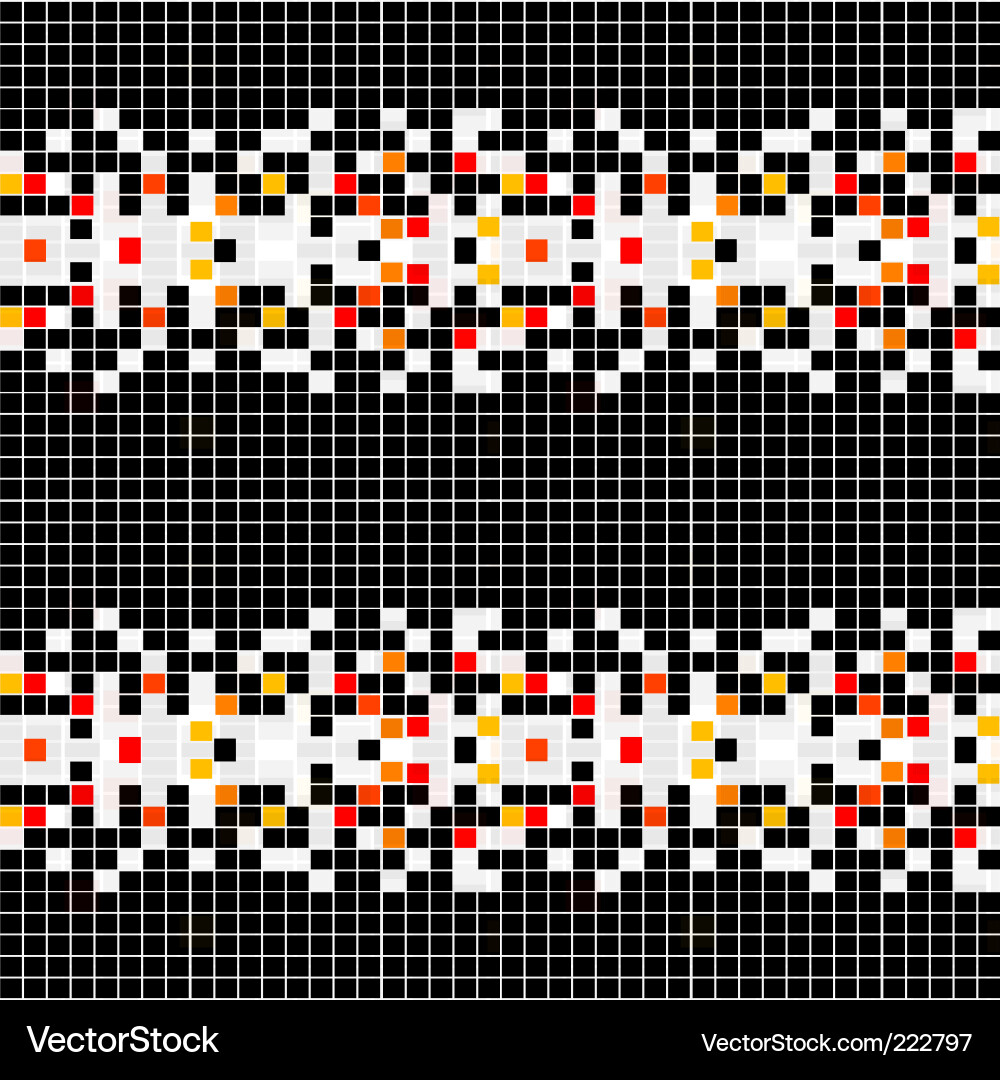 Pixel Mosaic Pattern vector image