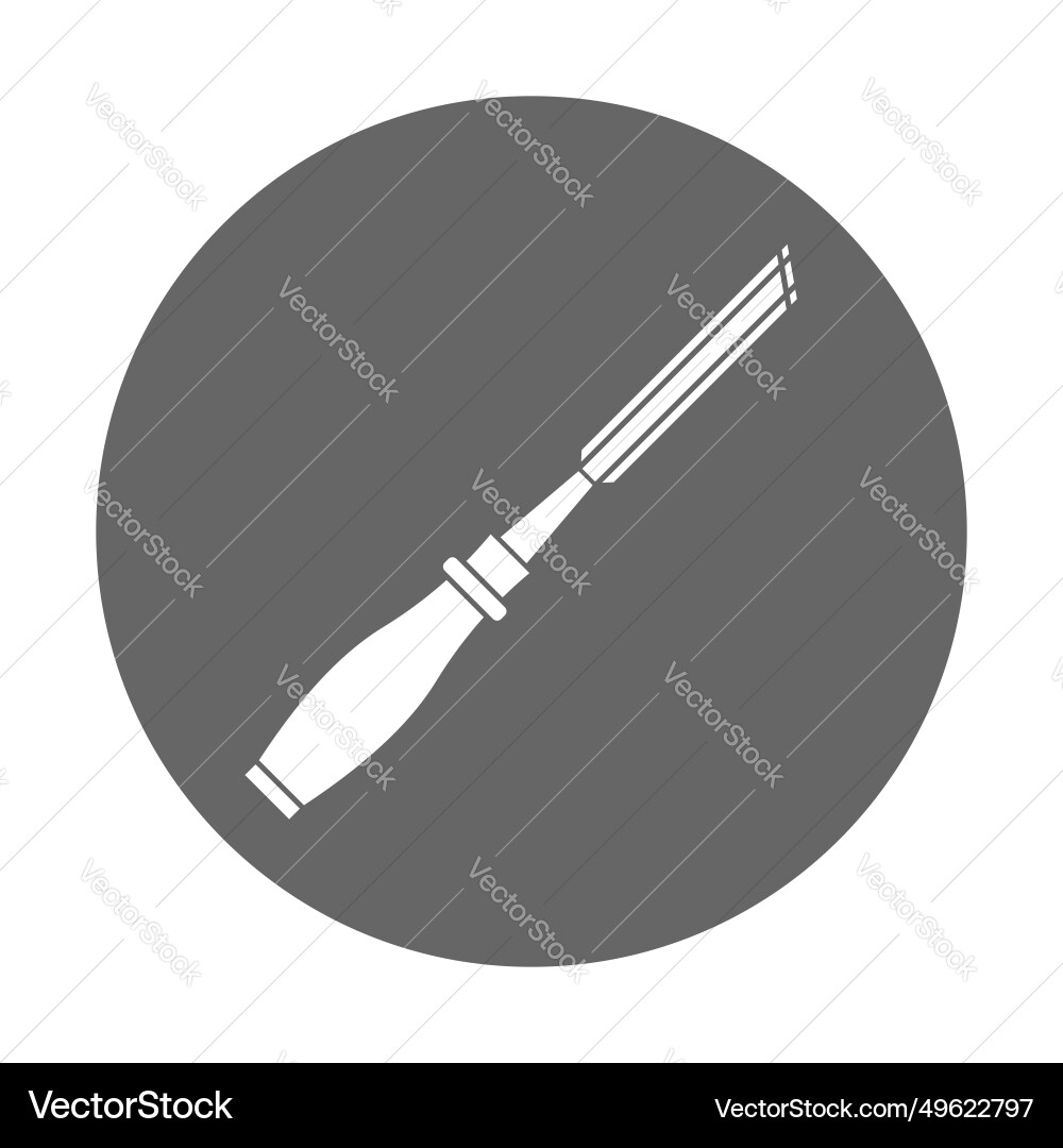 Simple of chisel concept work tools for design Simple of chisel concept work tools for design vector image