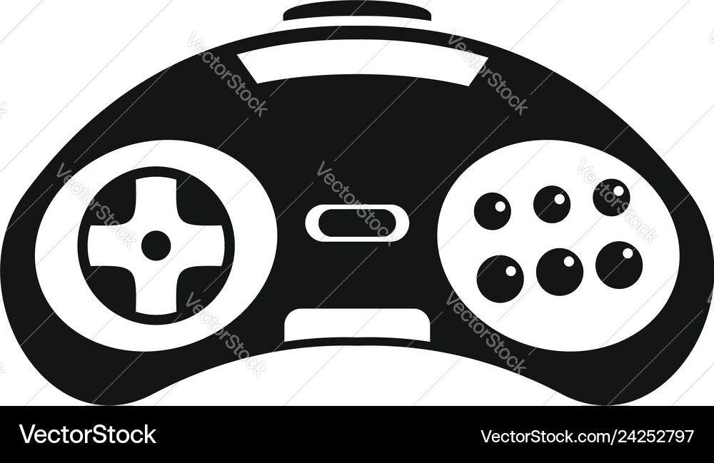 Videogame controller icon simple style Videogame controller icon simple style vector image