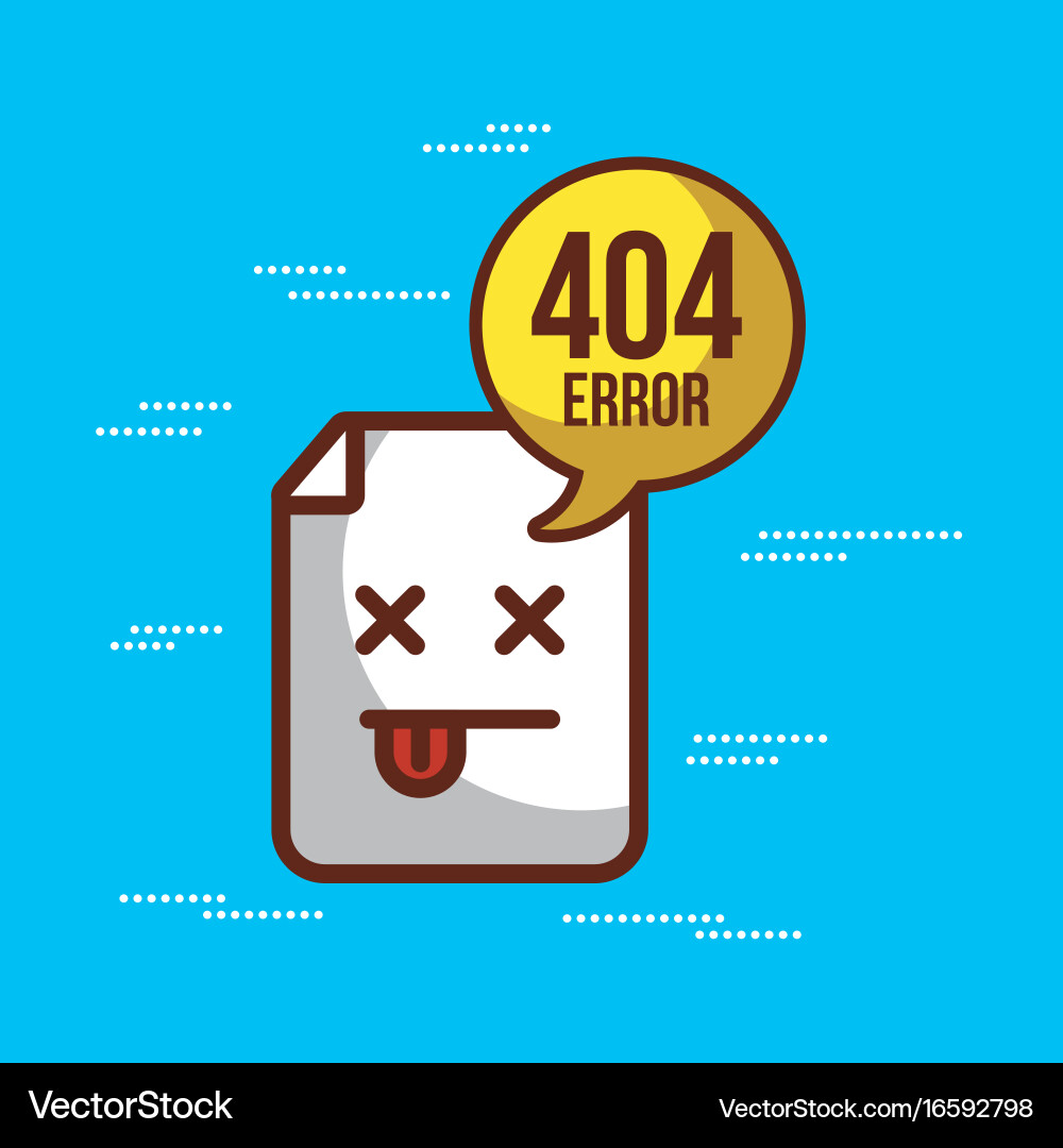 404 error background Vector Image