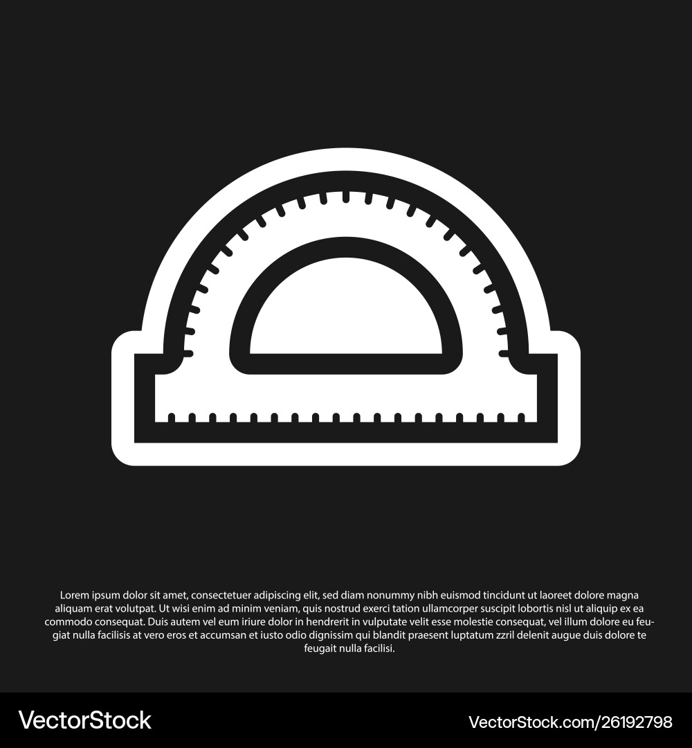 Black protractor grid for measuring degrees icon Black protractor grid for measuring degrees icon vector image