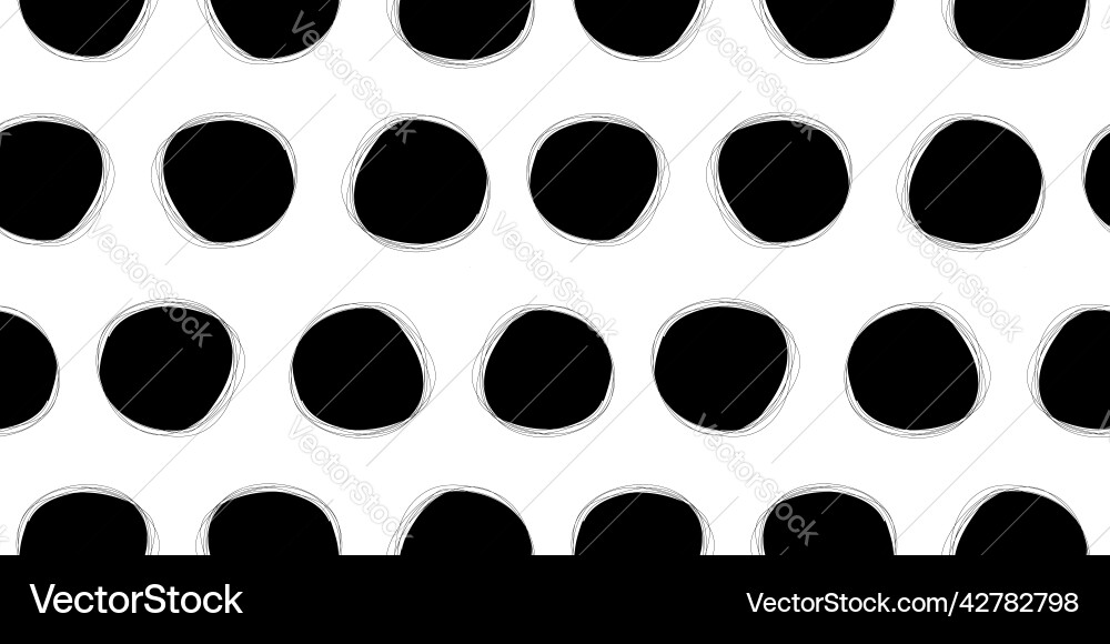 Colored circles seamless pattern background Colored circles seamless pattern background Vector Image