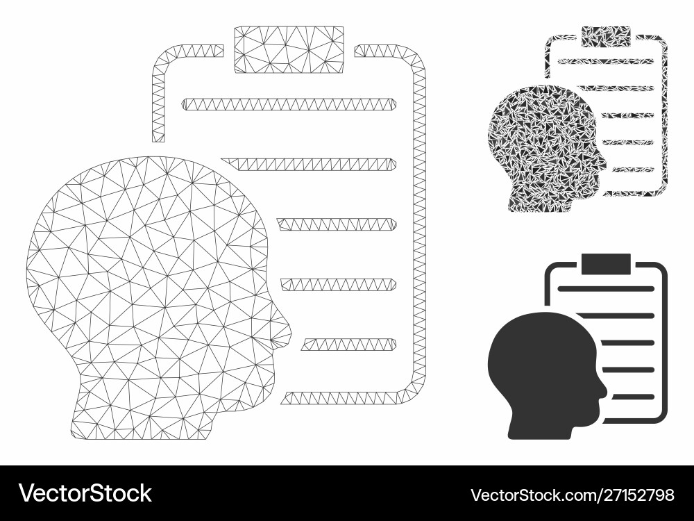 User report page mesh 2d model and triangle vector image