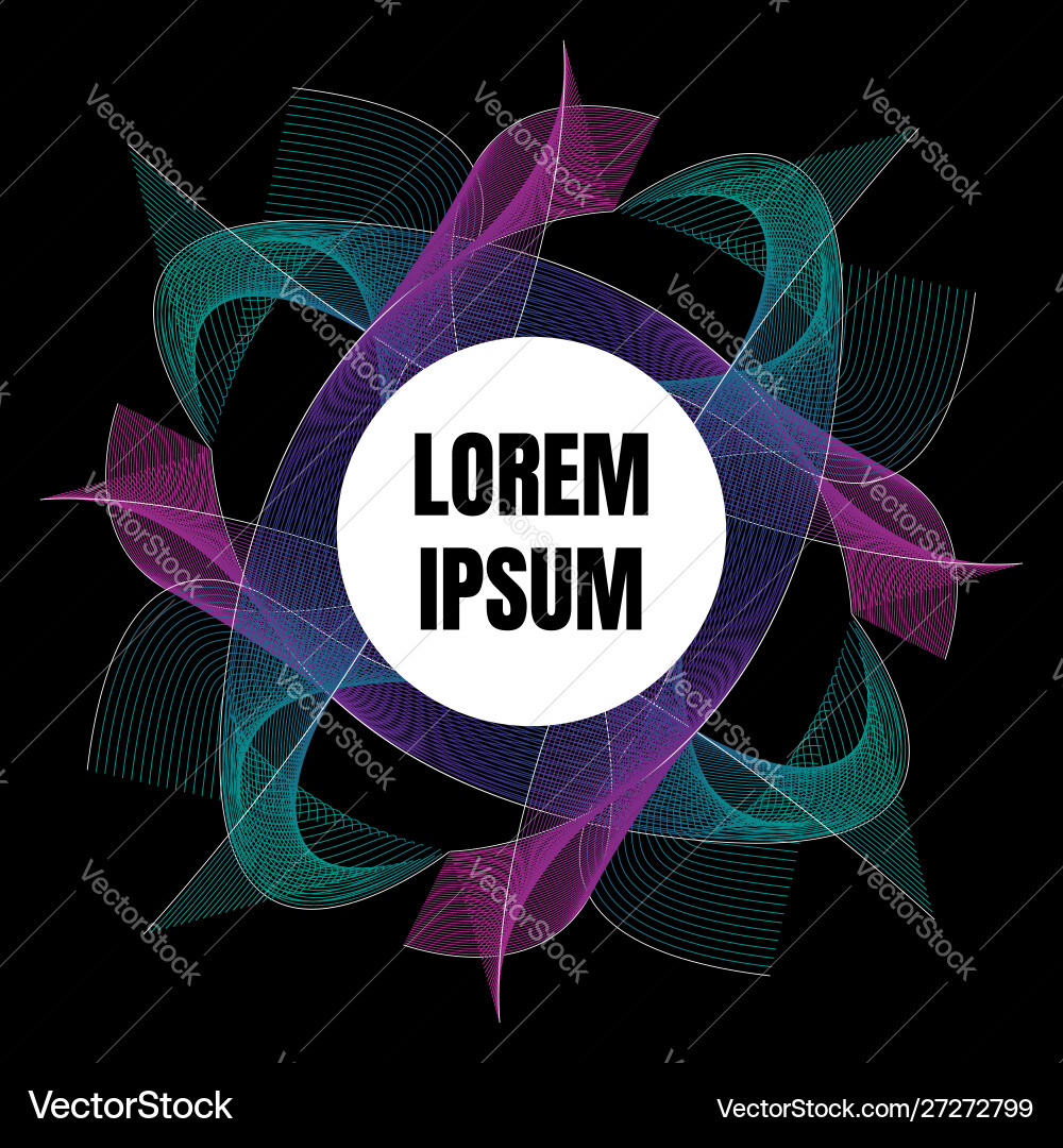 Abstract geometric background with dynamic waves Abstract geometric background with dynamic waves vector image