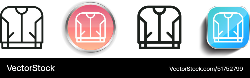 Baseball icon thin linear regular and button Vector Image