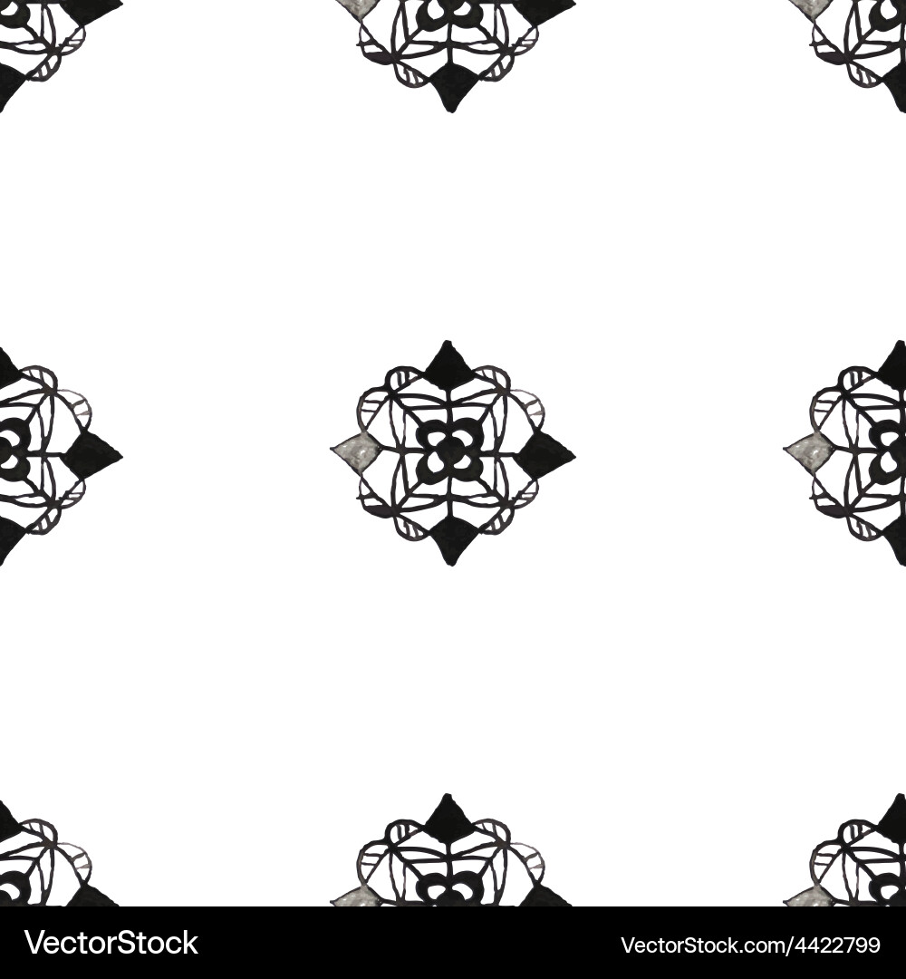 Damask seamless pattern vector image