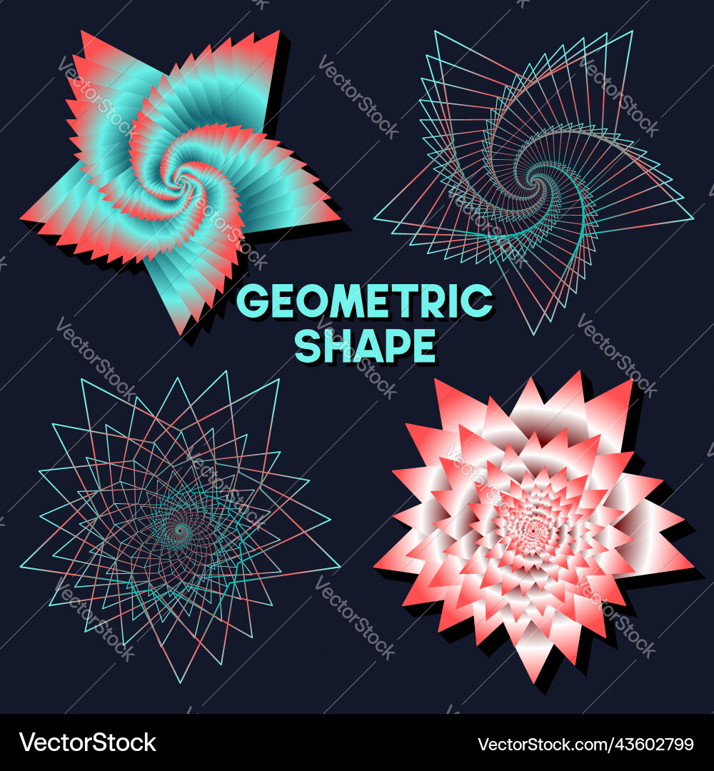 Geometric design set clean lines and forms Geometric design set clean lines and forms Vector Image