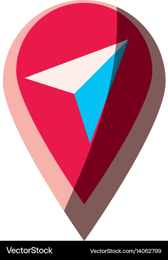 Gps map pointer vector image
