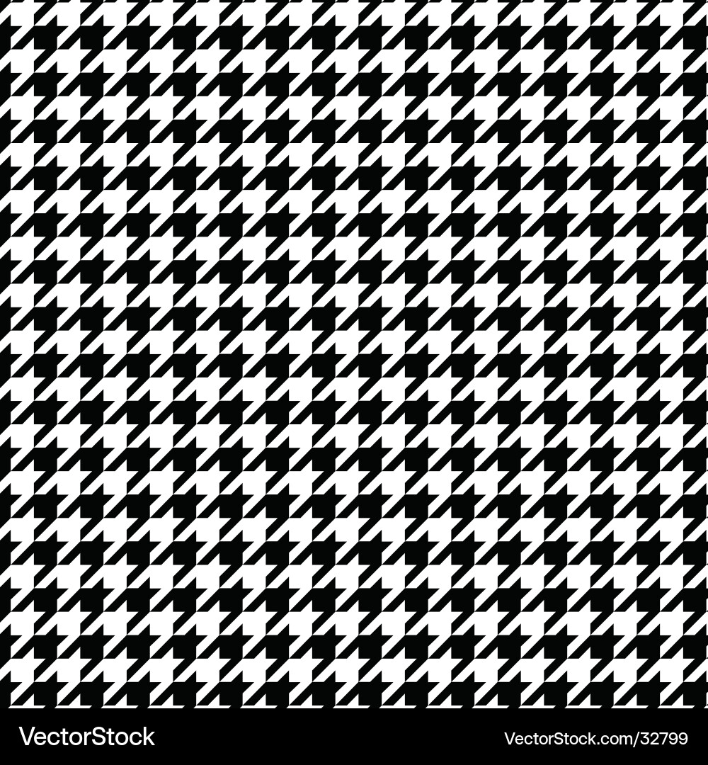 Hounds Tooth Pattern Vector Image