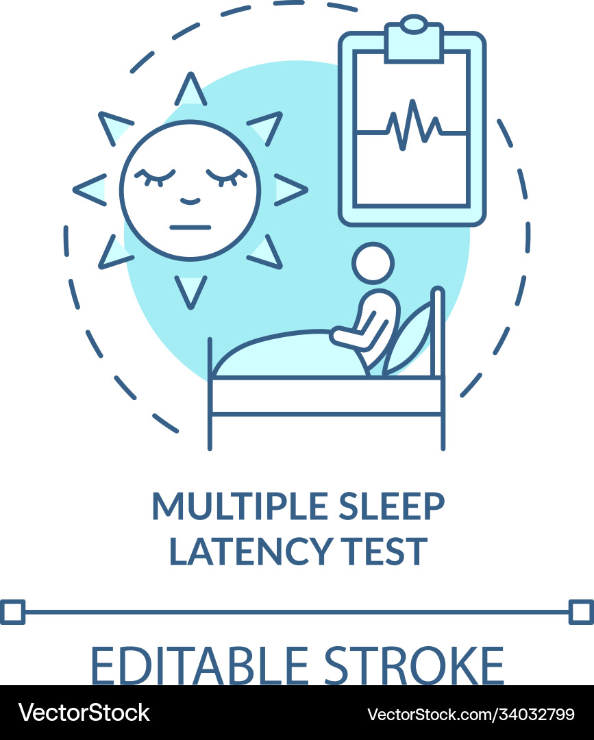 Multiple Sleep Latency Test Icon vector image