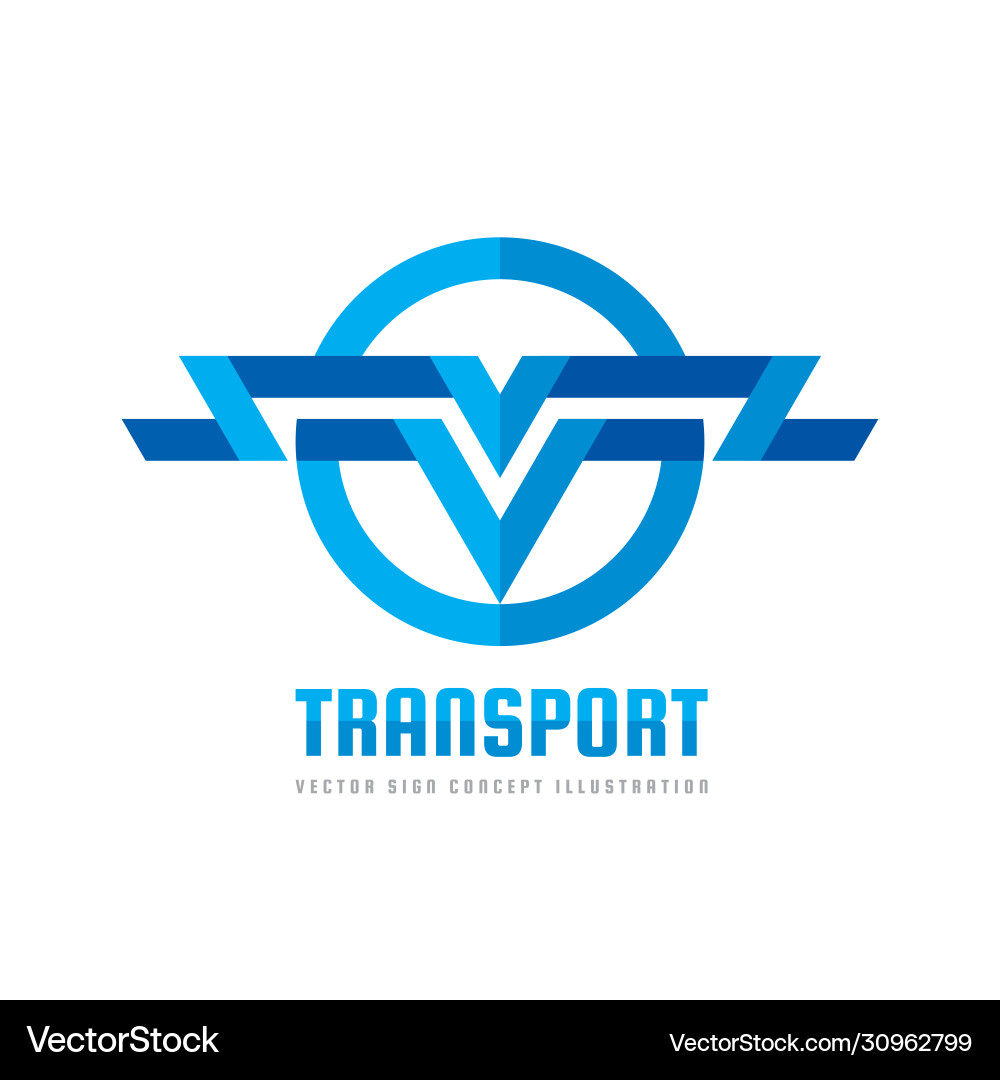 Transport - logo concept vector image