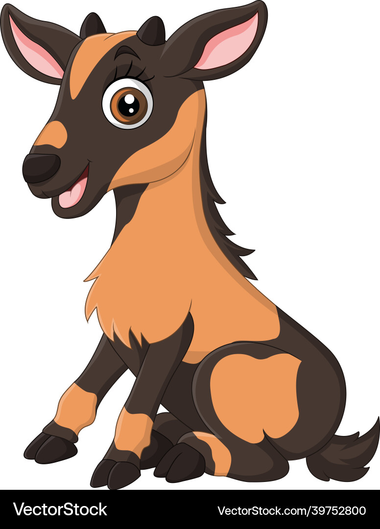 Cartoon Goat Sitting Vector Images (over 190)