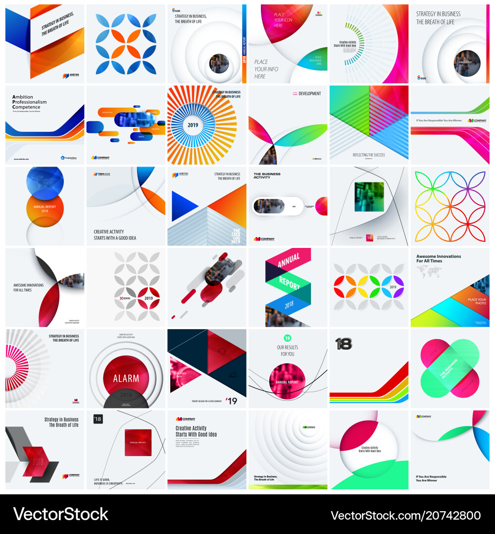 Design set of colourful abstract elements Design set of colourful abstract elements Vector Image