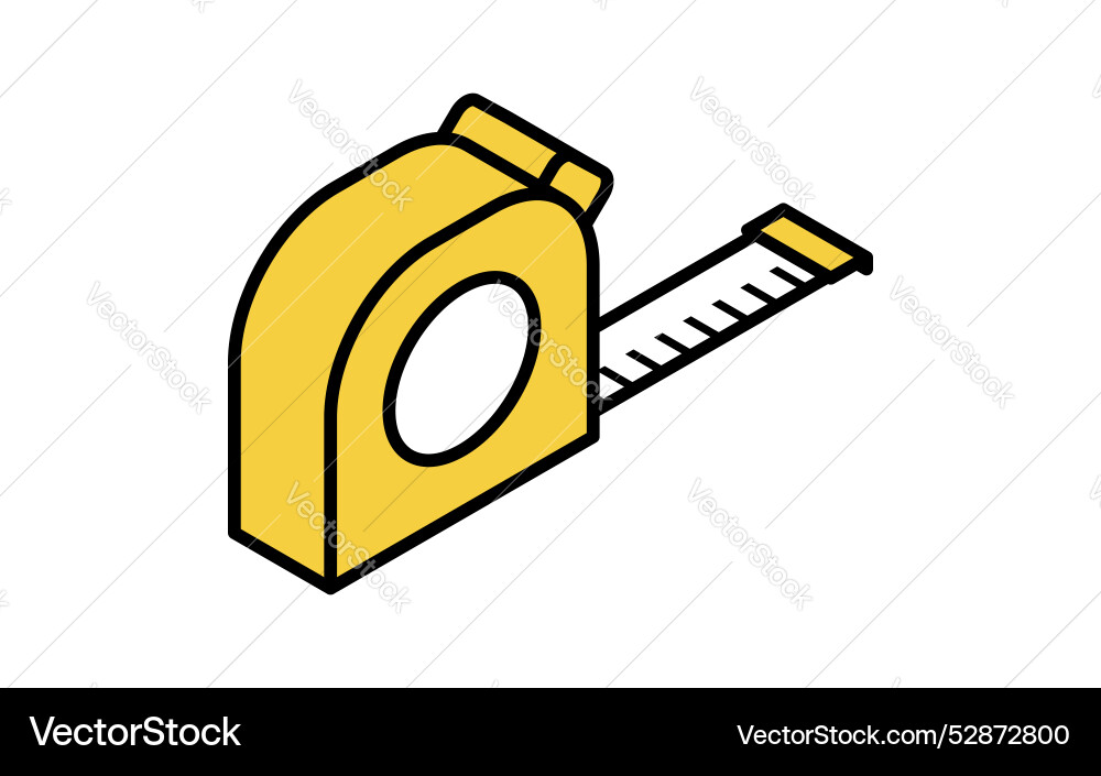 Isometric simple line drawing tool icon convex vector image