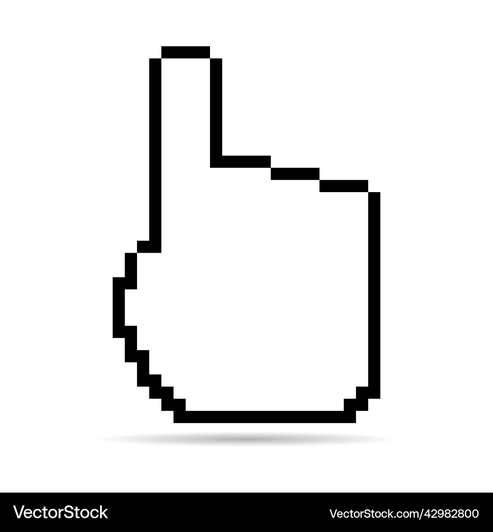 Maus Cursor Pixel Schatten-Symbol-Web klicken Symbol Maus Cursor Pixel Schatten-Symbol-Web klicken Symbol vektorbild