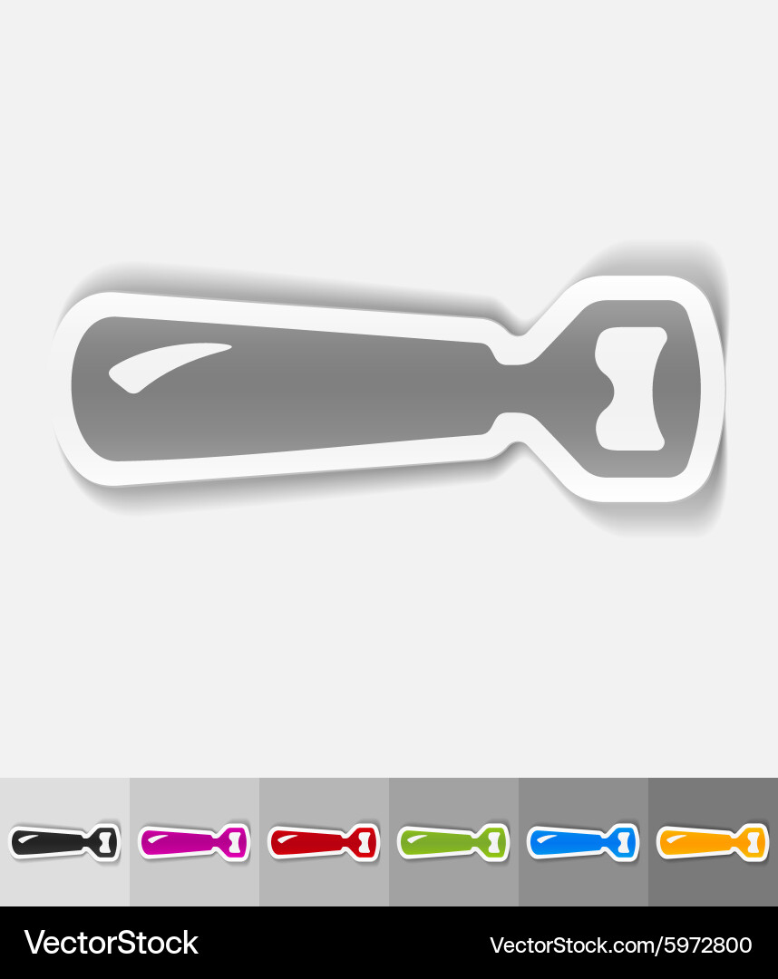 Realistic design element opener Vector Image