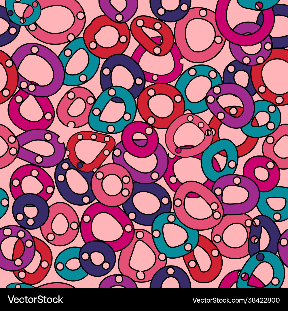 Seamless pattern with circles Vector Image