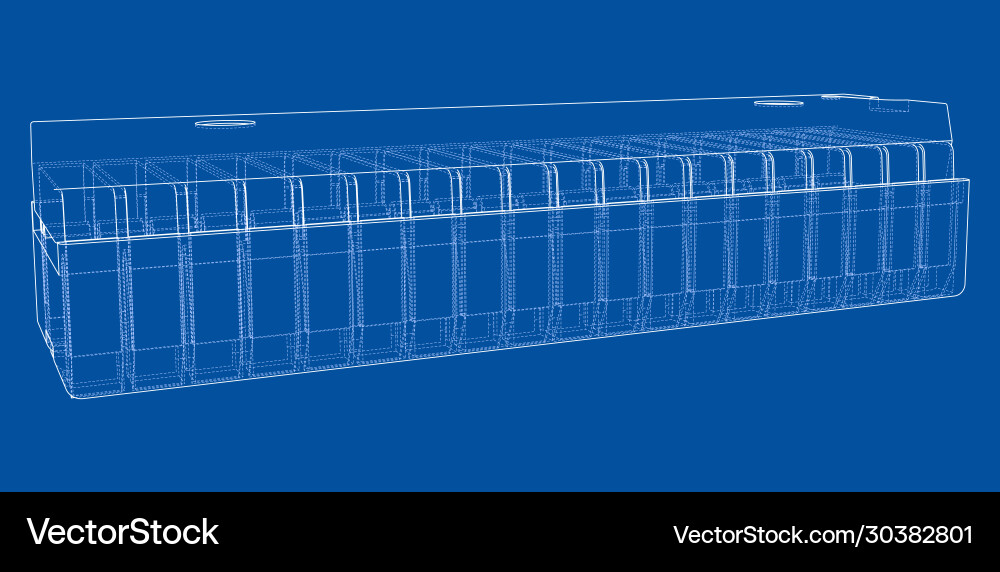 3d microchip rendering vector image