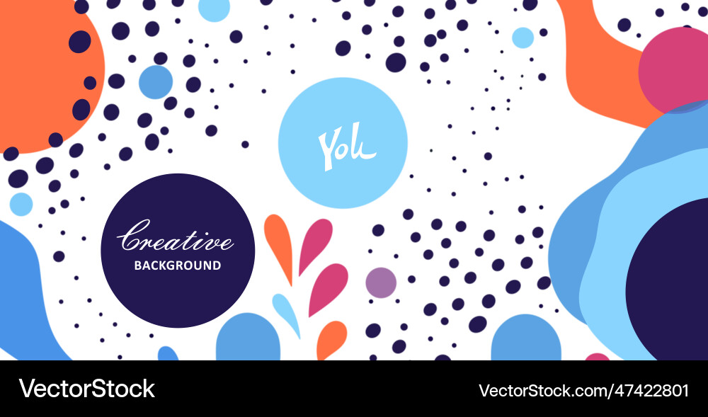 Abstract background with wavy lines and spots Abstract background with wavy lines and spots vector image