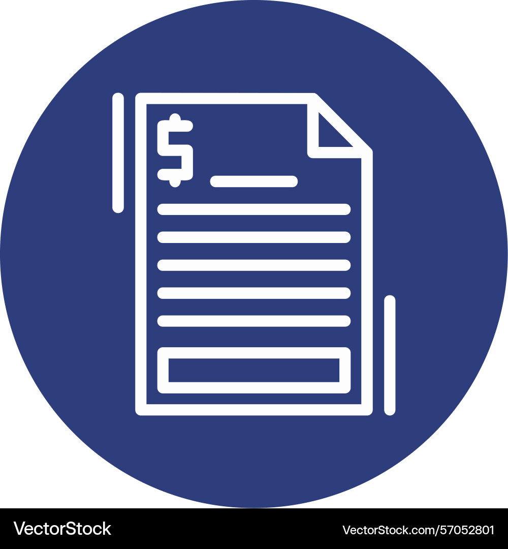 Document line circle style icon design vector image