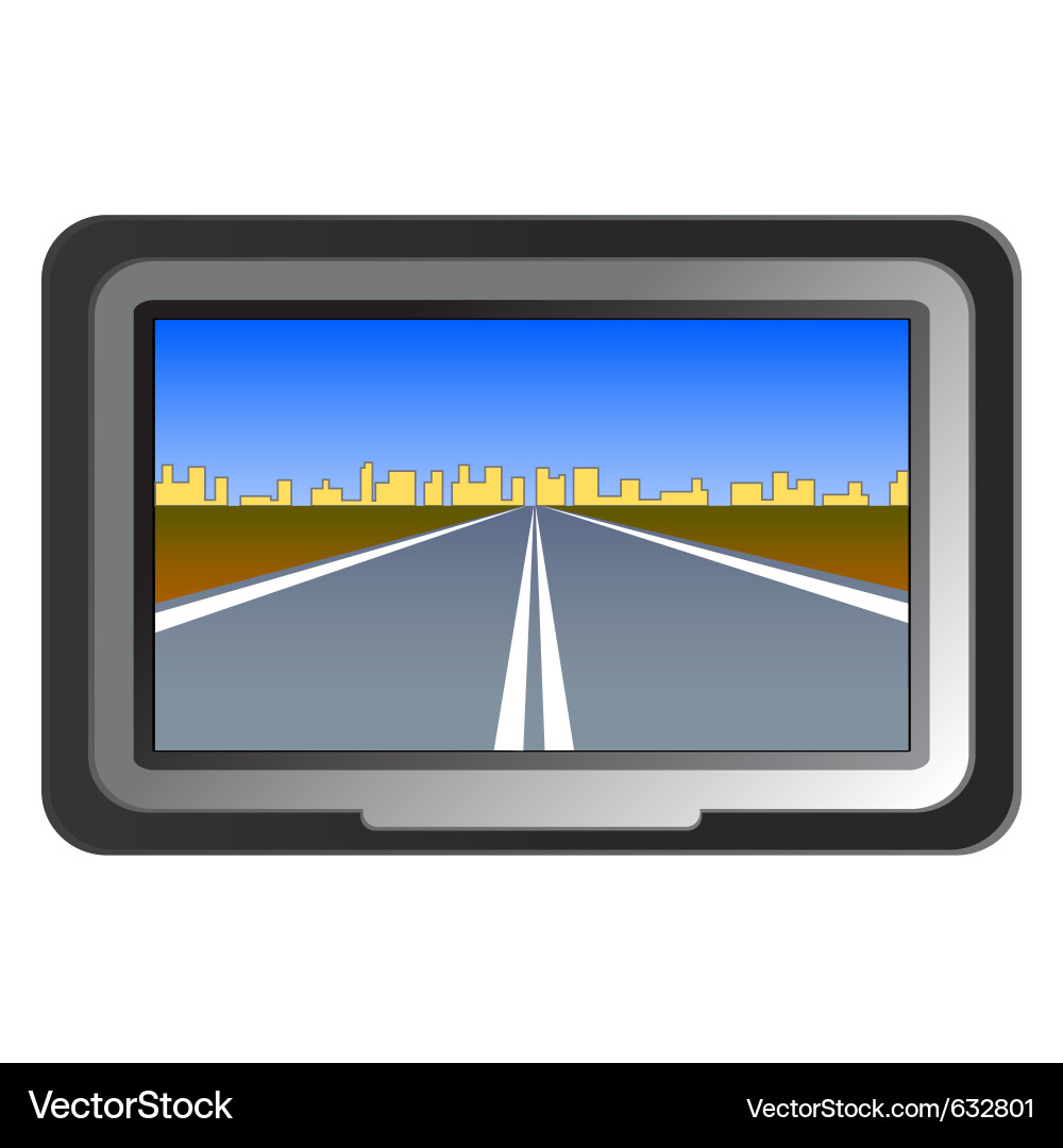 GPS Navigation System vector image