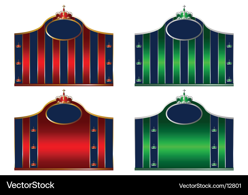 Label templates vector image