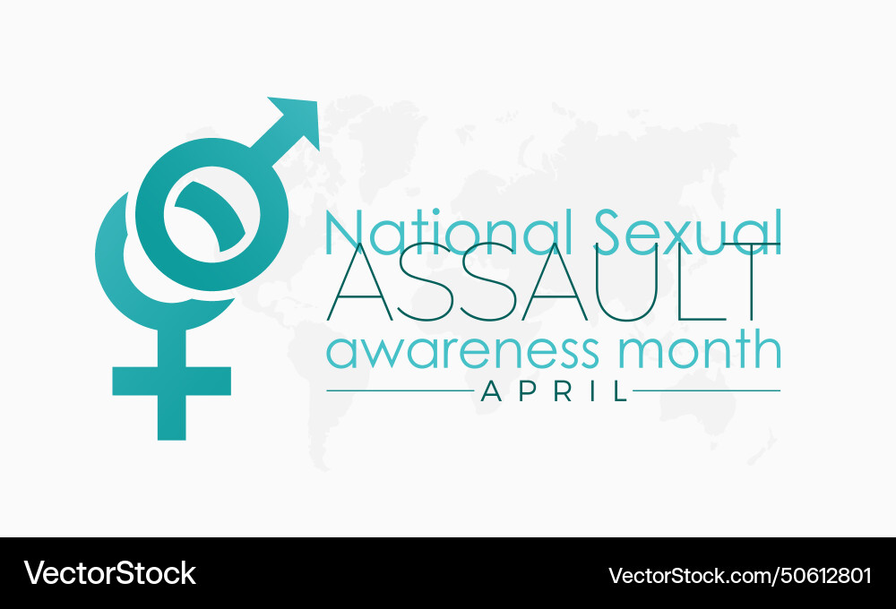 National sexual assault awareness month observed Vector Image