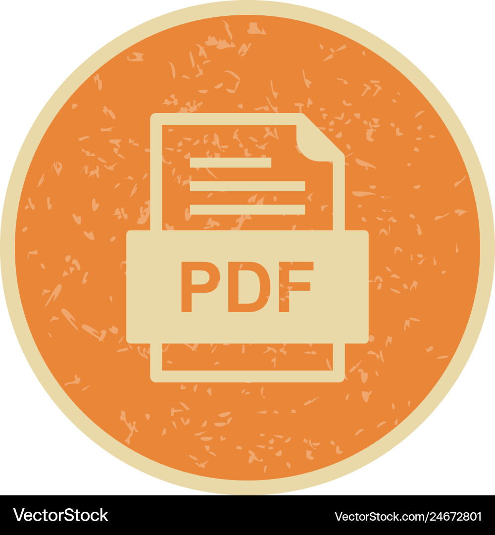 Pdf file document icon Vector Image