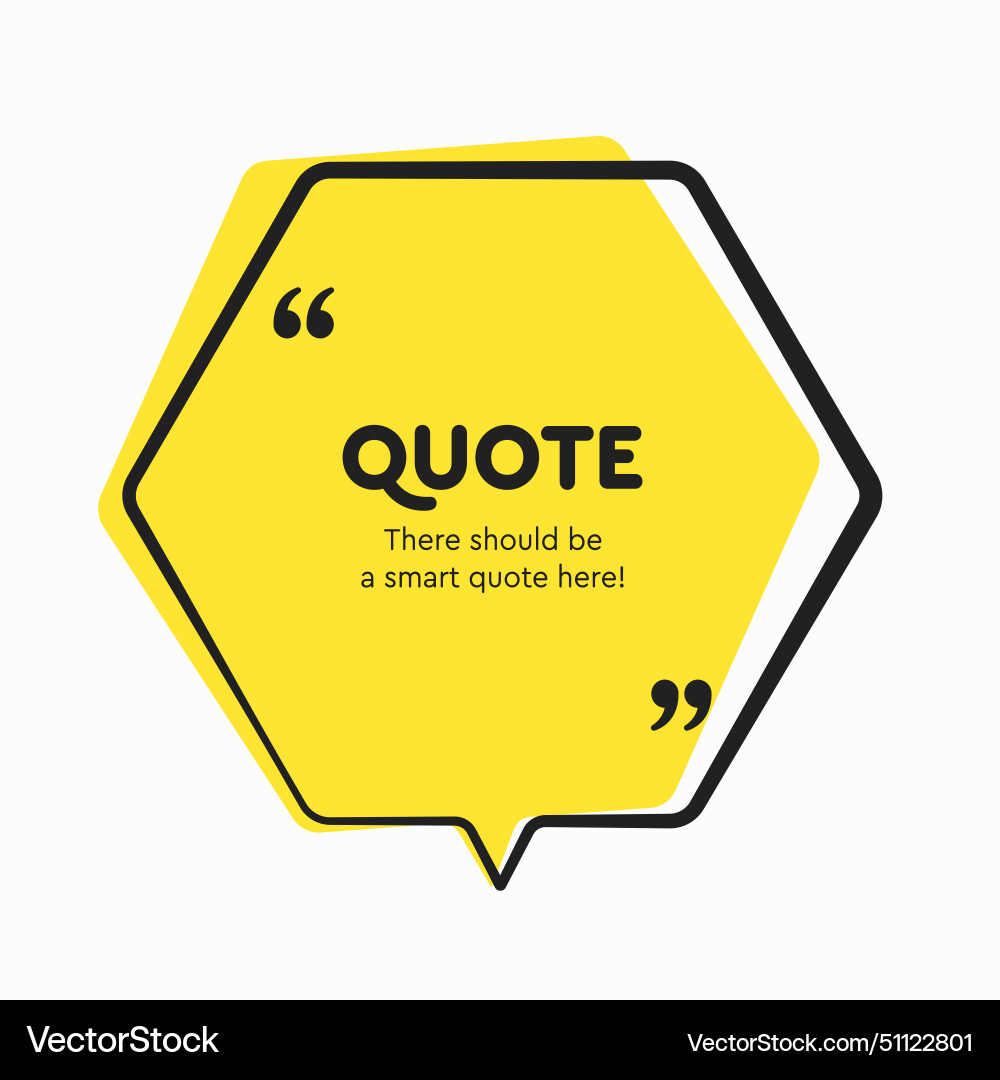 Quote frame blank text boxes message Quote frame blank text boxes message vector image