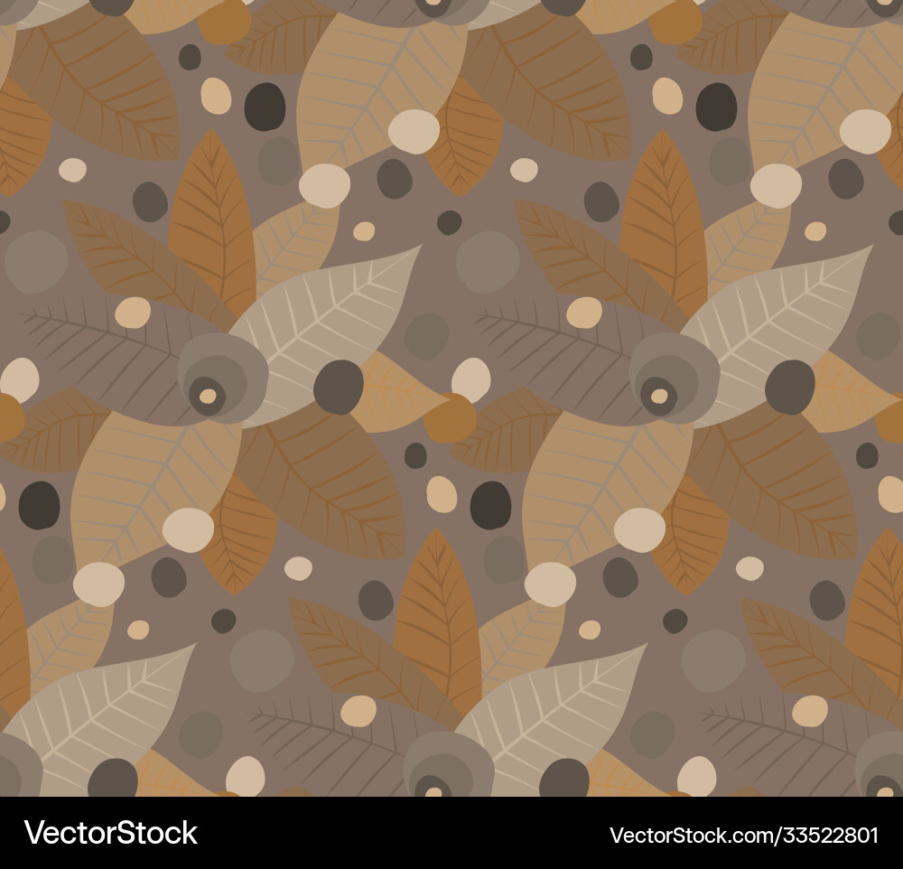 Seamless repeating autumn pattern twigs Seamless repeating autumn pattern twigs vector image